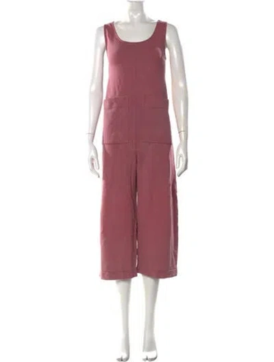 Pre-owned Ilana Kohn Scoop Neck Jumpsuit In Pink