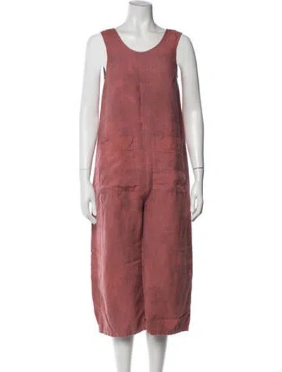 Pre-owned Ilana Kohn Scoop Neck Jumpsuit In Pink