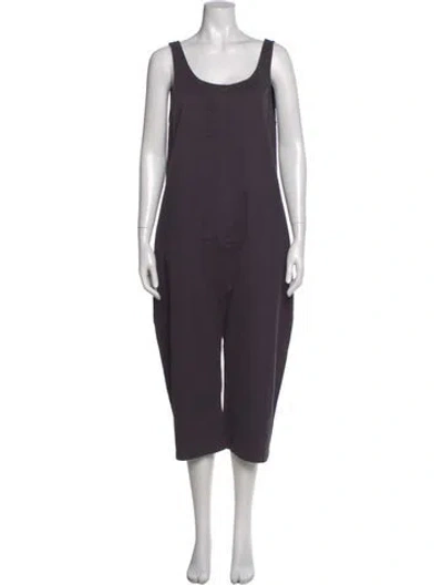 Pre-owned Ilana Kohn Scoop Neck Jumpsuit In Purple