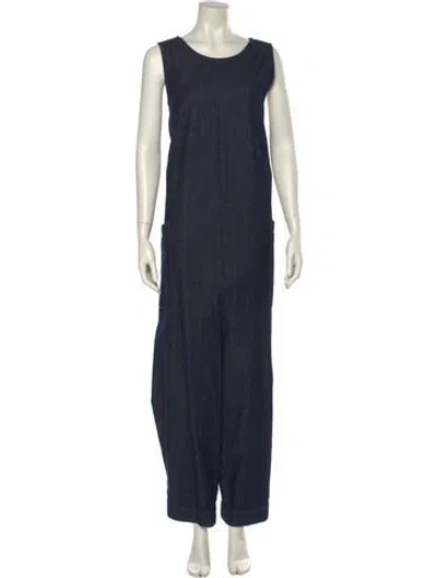 Pre-owned Ilana Kohn Scoop Neck Jumpsuit W/ Tags In Blue