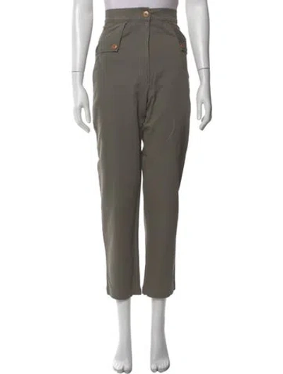 Pre-owned Ilana Kohn Straight Leg Pants In Gray