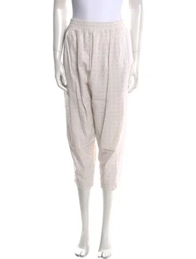 Pre-owned Ilana Kohn Straight Leg Pants In Neutral