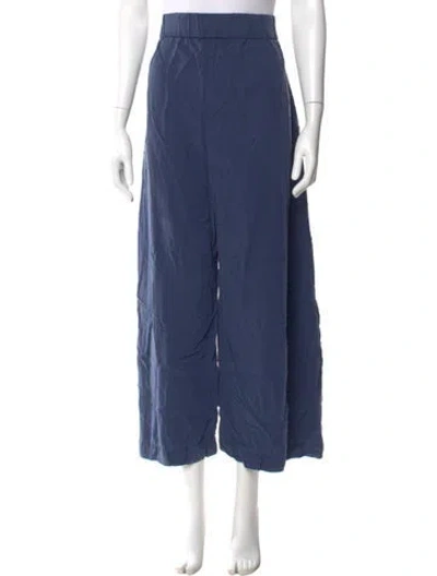 Pre-owned Ilana Kohn Wide Leg Pants In Blue