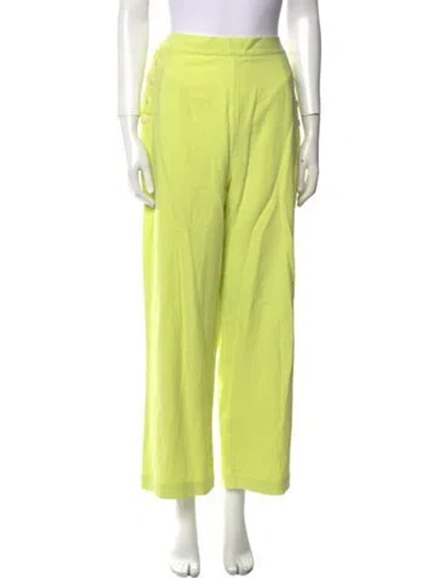 Pre-owned Ilana Kohn Wide Leg Pants In Green