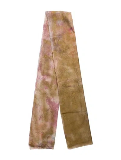 Pre-owned Ilana Wolf Printed Scarf In Pink