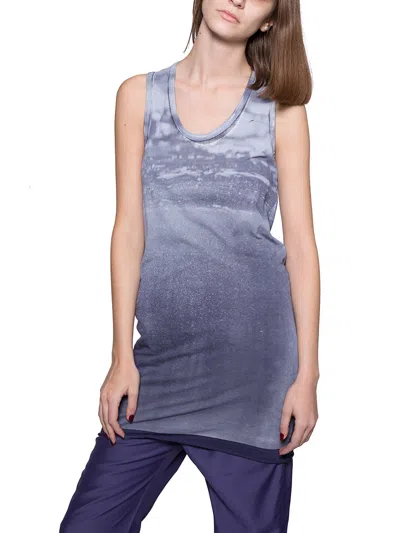 Ilaria Nistri Printed Tank Top In Black