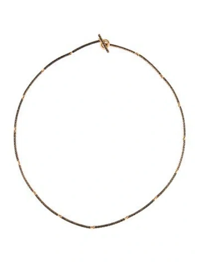 Pre-owned Ileana Makri 18k 2.09ctw Diamond Riviera Collar Necklace, 15.75" In Multi