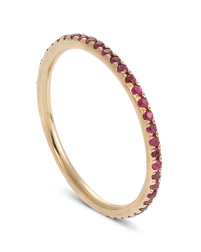 Ileana Makri 18k Rose Gold Fine Classic Ruby Eternity Band