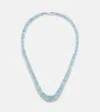 Ileana Makri 18k White Gold Necklace With Aquamarines