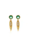 Ileana Makri 18k Yellow Gold Grass Beam Earrings