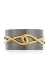 Ileana Makri 18k Yellow Gold Infinity Snakes Cuff