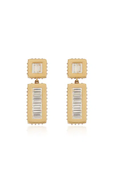 Ileana Makri 18k Yellow Gold Inverted Oblong Tile Earrings