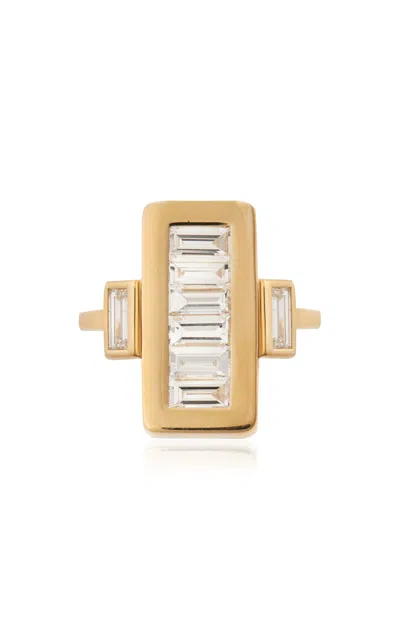 Ileana Makri 18k Yellow Gold Oblong Tile Ring