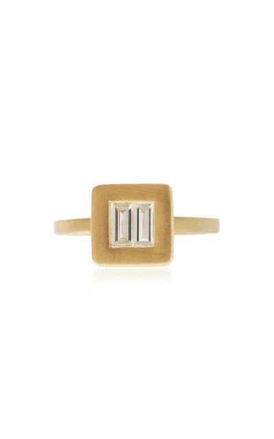 Ileana Makri 18k Yellow Gold Single Tile Ring