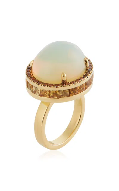 Ileana Makri 18k Yellow Gold Solar Opal Ring