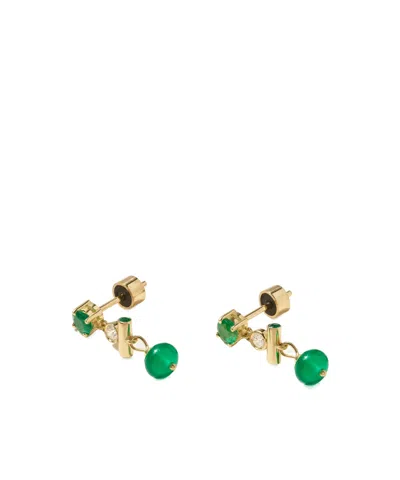 Ileana Makri 18-karat Gold Multi-stone Earrings