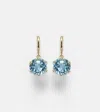 Ileana Makri 18kt Gold Hoop Earrings With Topaz In Gold