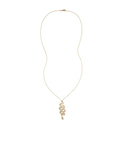 Ileana Makri Black Mamba 18-karat Gold Diamond Necklace