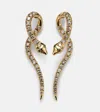 Ileana Makri Boa 18kt Gold Earrings With Diamonds In Gold