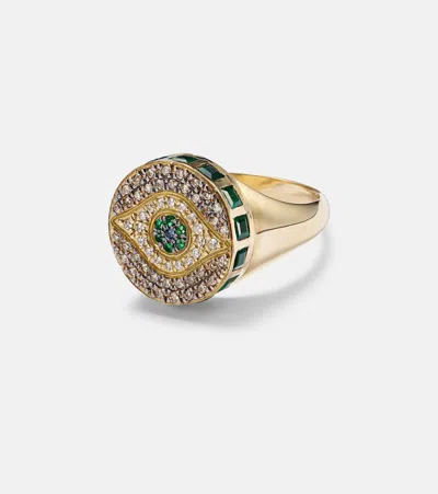 Ileana Makri Ring Dawn Candy Aus 18kt Gelbgold Mit Diamanten Und Edelsteinen In 18k Yellow Gold