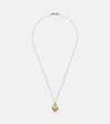 Ileana Makri Halskette Flame Heart Aus 18kt Gelbgold Mit Diamanten In Gold