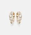 Ileana Makri Small 14kt Gold Hoop Earrings With Diamonds In Gold