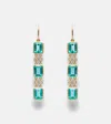Ileana Makri Sofia 18kt Gold Drop Earrings With Apatites And Diamonds