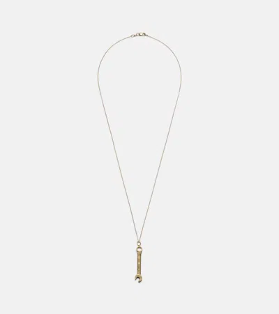 Ileana Makri Wrench Pendant Y 18kt Gold Necklace With Diamonds
