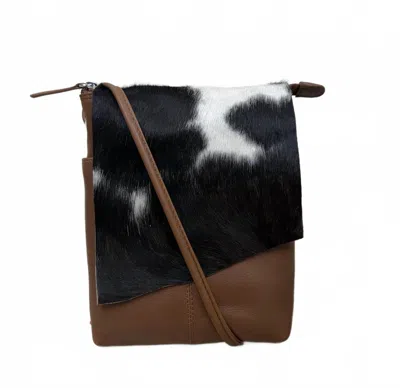 Ili New York Women's Small Calf Hair Crossbody Bag In Brown/black