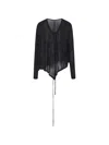 Ili Node Brooke Asymmetric-hem Top In Black