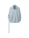 Ili Node Cassius Button-up Jacket In Blue