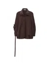 Ili Node Cassius Layered-collar Jacket In Brown