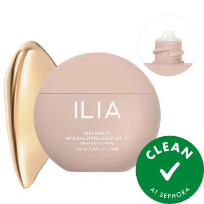 Ilia Sun Serum Mineral Sunscreen Spf 50 With 8-hour Oil Control Light-medium 1.52fl. Oz/45ml In Transparent