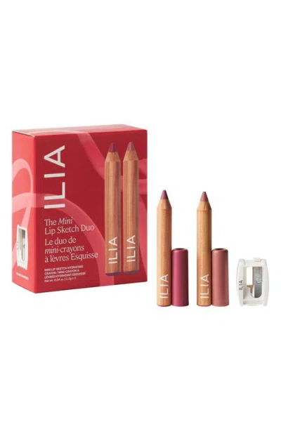 Ilia The Mini Lip Sketch Duo Set $34 Value