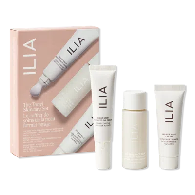 Ilia The Travel Skincare Set - Mini Clean Skincare Essentials Set In Transparent