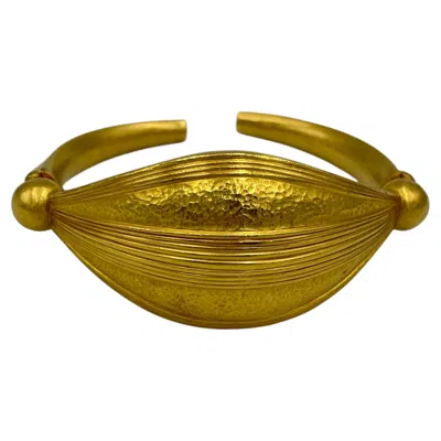 Pre-owned Ilias Lalaounis 18k Yellow Gold Cuff, Circa 1970s, 46.22g