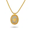 Ilias Lalaounis 18k Yellow Gold Rock Crystal Flying Geese Necklace Il49-031425 In Gold