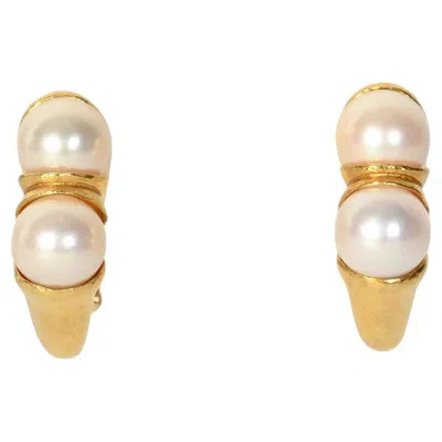 Pre-owned Ilias Lalaounis Lalaounis Gold And Pearl Earrings In Multi