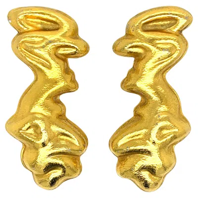Pre-owned Ilias Lalaounis Lalaounis Gold Drop Earrings In Multi