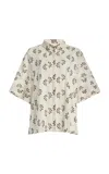 Ilio Nema Cerbere Shell-detailed Printed Cotton-voile Shirt In Multi