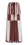 Ilio Nema Clio Cotton-voile Pants In Brown