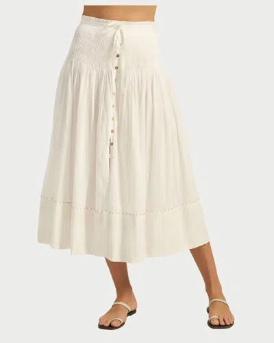 Ilio Nema Diana Skirt In White Voile In Neutral