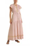Ilio Nema Fate Dress In Ithaki Stripe In Pink