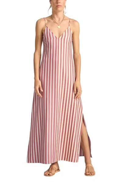 Ilio Nema Gorgon Dress In Oia Stripe In Pink