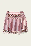 Ilio Nema Hymen Mini Skirt In Oia Stripe In Pink