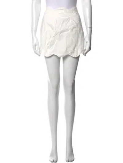 Pre-owned Ilio Nema Mini Skirt In White