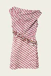 Ilio Nema Sirius Dress In Oia Stripe In Pink