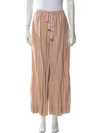 Pre-owned Ilio Nema Striped Pants In Neutral