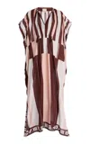 Ilio Nema Thaddeus Cotton-voile Caftan Dress In Multi