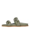 Ilio Smeraldo Sandals In Kaki Pastello
